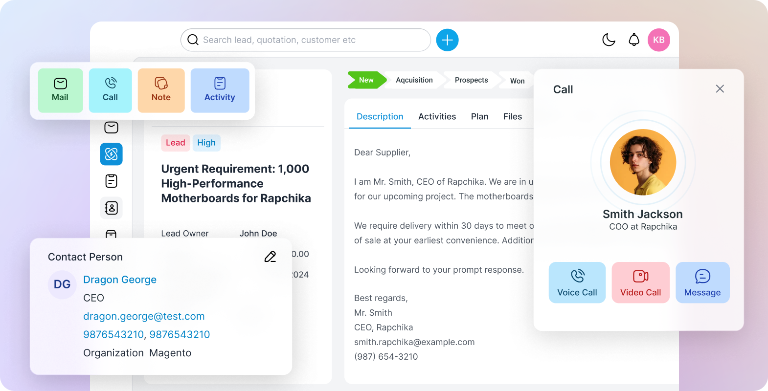 Lead Management Dashboard